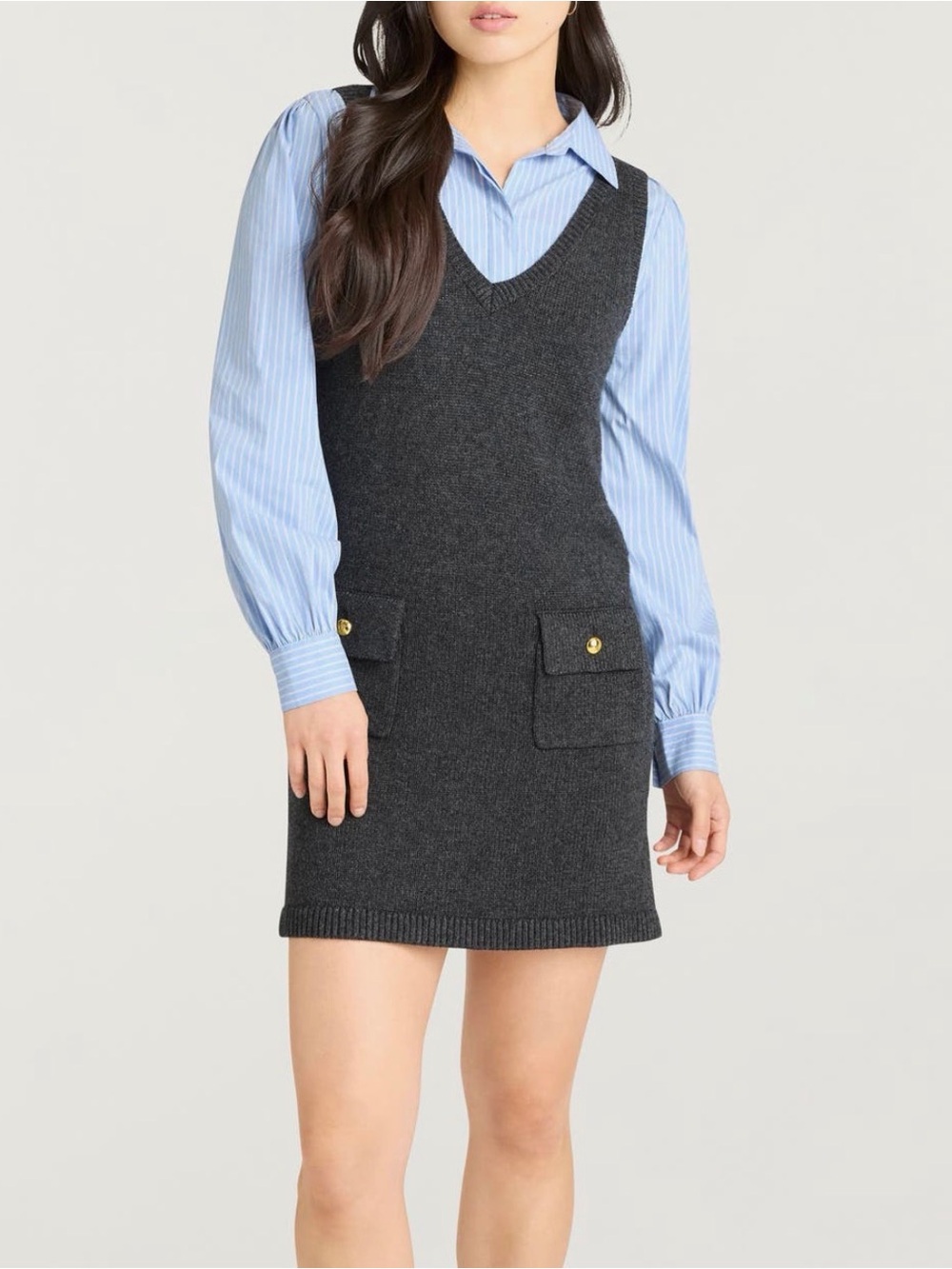 cinq a sept Vivian mixed media dress